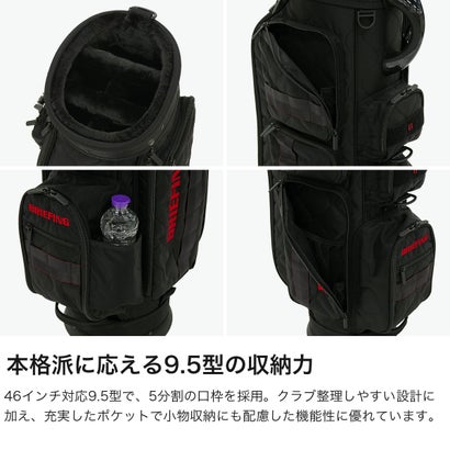 ブリーフィング BRIEFING 日本正規品 キャディバッグ メンズ レディース カート式 46インチ 9.5型 フード 撥水 LIMITED COLLECTION CR-6 #03 QUILTED LTD BRG263D34 （オリーブ）｜詳細画像