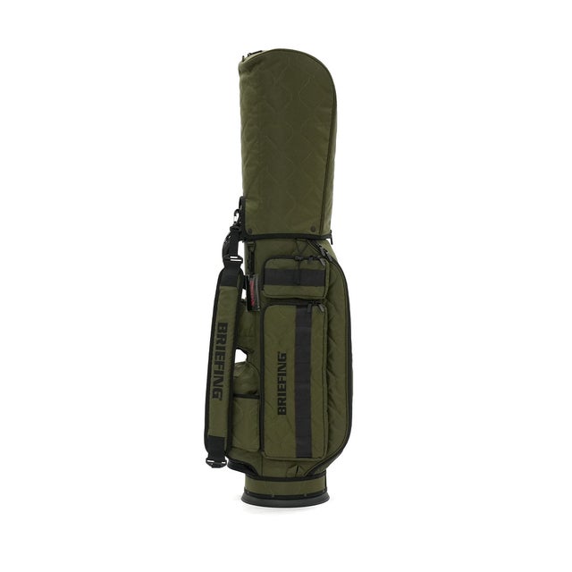 日本正規品 キャディバッグ メンズ レディース カート式 46インチ 9.5型 フード 撥水 LIMITED COLLECTION CR-6 #03 QUILTED LTD BRG263D34 （オリーブ）