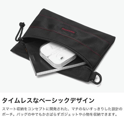 日本正規品 ポーチ 小物入れ 小さめ ブランド コンパクト 旅行 マチなし 軽い 軽量 耐久 シンプル MODULEWARE FLAT POUCH（Mサイズ） MW GEN III BRA263G29 （NAVY）｜詳細画像