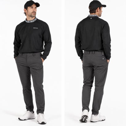日本正規品 ゴルフ ウェア メンズ トップス ゴルフウェア 長袖 日本製 URBAN ATHLETE MEN’S NECK LOGO LS HIGHNECK（リラックスフィット） BRG263M19 （GRAY）｜詳細画像