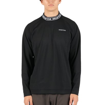日本正規品 ゴルフ ウェア メンズ トップス ゴルフウェア 長袖 日本製 URBAN ATHLETE MEN’S NECK LOGO LS HIGHNECK（リラックスフィット） BRG263M19 （GRAY）｜詳細画像