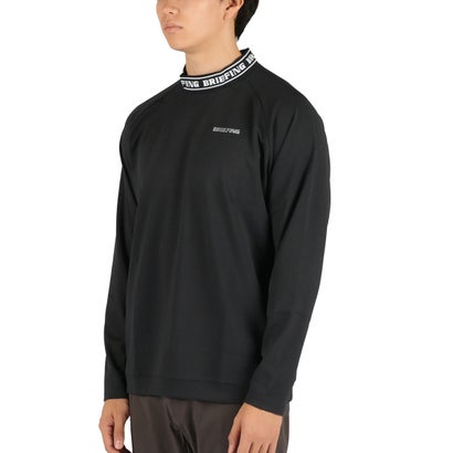 日本正規品 ゴルフ ウェア メンズ トップス ゴルフウェア 長袖 日本製 URBAN ATHLETE MEN’S NECK LOGO LS HIGHNECK（リラックスフィット） BRG263M19 （GRAY）｜詳細画像