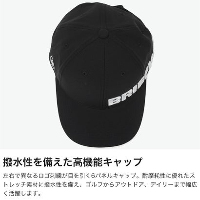 日本正規品 ゴルフメンズ 帽子 BRIEFING GOLF キャップ 刺繍 6パネル URBAN ATHLETE MEN’S WR CORDURA ROUND LOGO CAP BRG263M97 （BLACK）｜詳細画像