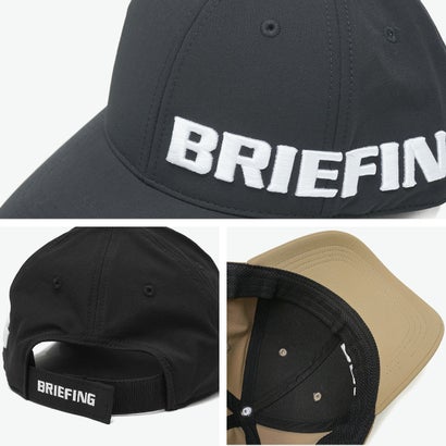 日本正規品 ゴルフメンズ 帽子 BRIEFING GOLF キャップ 刺繍 6パネル URBAN ATHLETE MEN’S WR CORDURA ROUND LOGO CAP BRG263M97 （BLACK）｜詳細画像