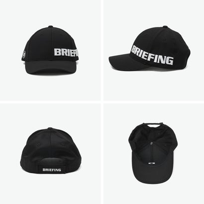 日本正規品 ゴルフメンズ 帽子 BRIEFING GOLF キャップ 刺繍 6パネル URBAN ATHLETE MEN’S WR CORDURA ROUND LOGO CAP BRG263M97 （BLACK）｜詳細画像