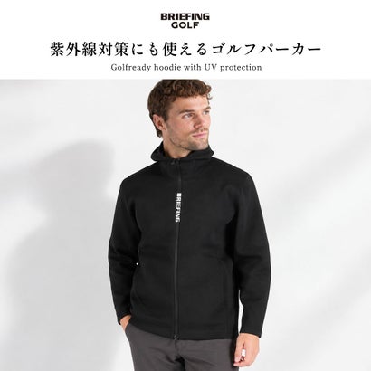日本正規品 パーカー メンズ ブランド 長袖 無地 おしゃれ ゴルフウェア ニットパーカー ジップパーカー 軽量 URBAN ATHLETE BRG263M26 （NAVY）｜詳細画像