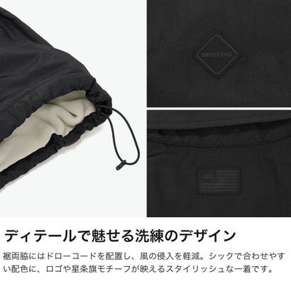 ブリーフィング BRIEFING 日本正規品 ジャケット コーチジャケット ブルゾン メンズ 冬 長袖 ゴルフジャケット アウター 軽量 URBAN ATHLETE BACK FLEECE COACH JACKET BRG263M40 （オリーブ）｜詳細画像