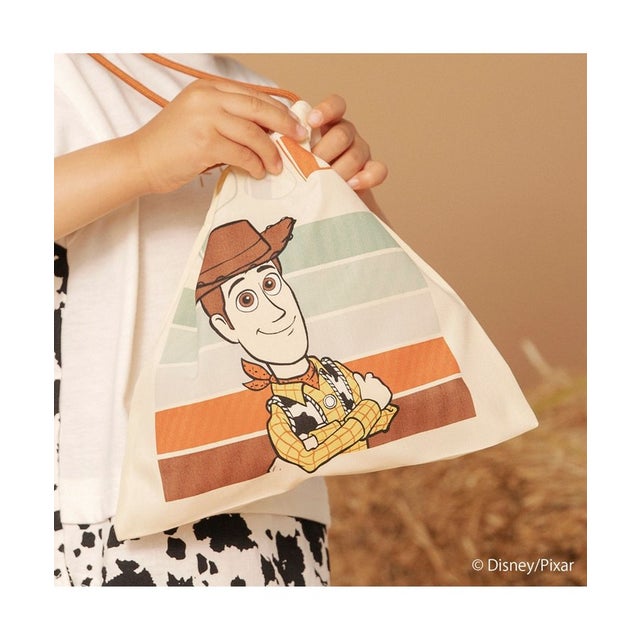 【TOY STORY／トイ・ストーリー】キャラクタープリント巾着 （ブラウン）