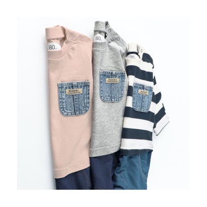 ブランシェス branshes 【キッズとおそろい】デニムポケット付き長袖カバーオール【返品不可商品】 （ピンク）｜詳細画像