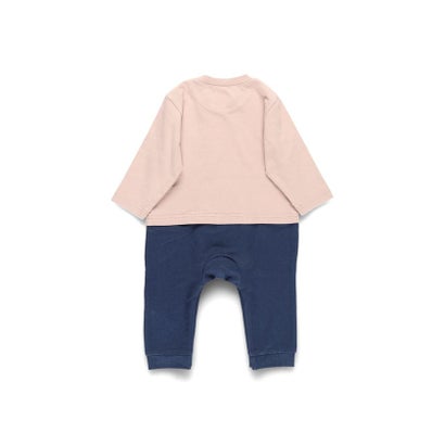 ブランシェス branshes 【キッズとおそろい】デニムポケット付き長袖カバーオール【返品不可商品】 （ピンク）｜詳細画像