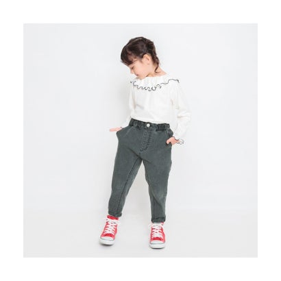 ガーデナーデニムテーパードパンツ （カミナリグモ(ミックス)）｜詳細画像
