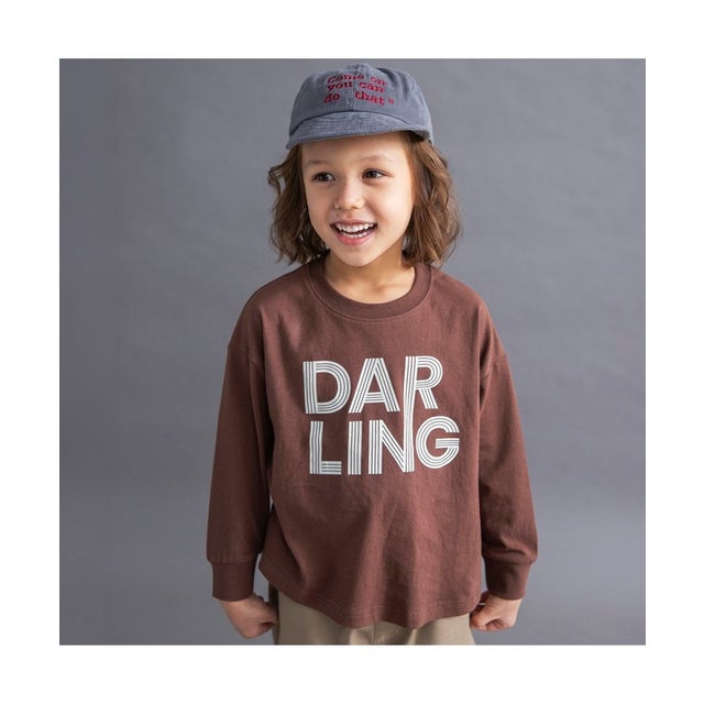 【WEB限定/DRC】アソートグラフィックゆったり長袖Tシャツ （64:ブラウン）
