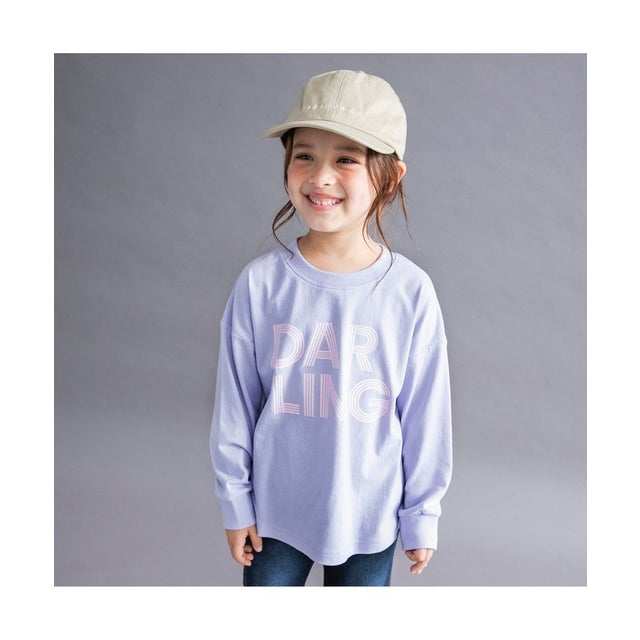 【WEB限定/DRC】アソートグラフィックゆったり長袖Tシャツ （46:ラベンダー）