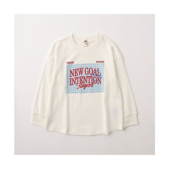 【WEB限定/DRC】アソートグラフィックゆったり長袖Tシャツ （03:オフホワイト）