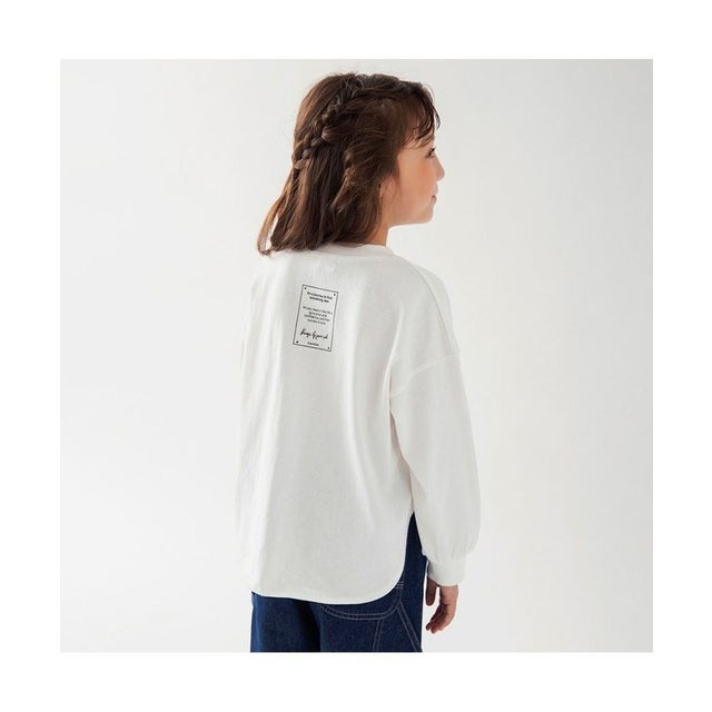 BIGシルエット長袖Tシャツ （オフホワイト）