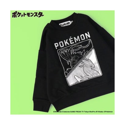 【ポケットモンスター（ポケモン）】裏毛トレーナー （85:ブラック1）｜詳細画像