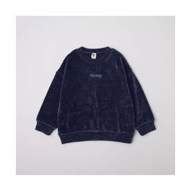 【WEB限定/DRC】カットモールトレーナー （ネイビーブルー）