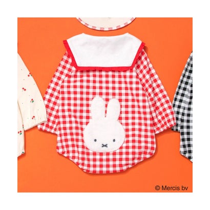 ブランシェス branshes 【miffy/ミッフィー】おしりモチーフ長袖カバーオール （レッド）｜詳細画像