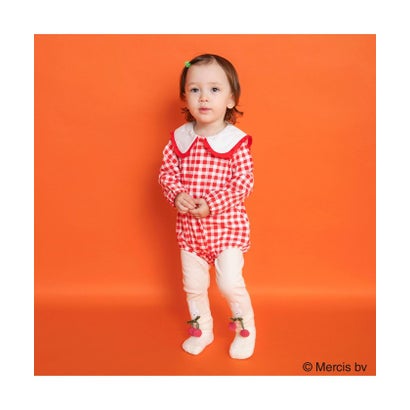 ブランシェス branshes 【miffy/ミッフィー】おしりモチーフ長袖カバーオール （レッド）｜詳細画像