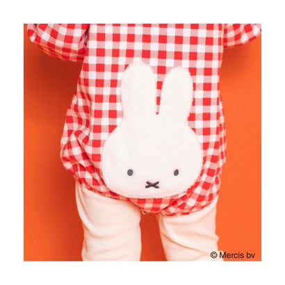 ブランシェス branshes 【miffy/ミッフィー】おしりモチーフ長袖カバーオール （レッド）｜詳細画像