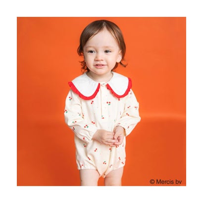 ブランシェス branshes 【miffy/ミッフィー】おしりモチーフ長袖カバーオール （レッド）｜詳細画像