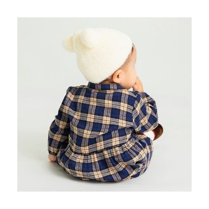 ブランシェス branshes 先染めチェック カバーオール （イエロー）｜詳細画像