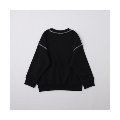 【WEB限定/DRC/裏起毛】配色ステッチトレーナー （パープル）｜詳細画像