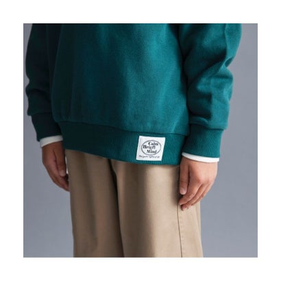 【WEB限定/DRC/裏起毛】配色ステッチトレーナー （ブラック）｜詳細画像