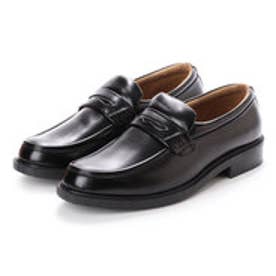 ビジネスシューズ メンズ 防水コインローファー 紳士靴 （BLACK）