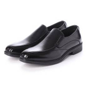 ビジネスシューズ メンズ スリッポンスワールモカ 歩きやすい 片足約200g(26cm)軽量消臭機能付き 紳士靴 （BLACK）