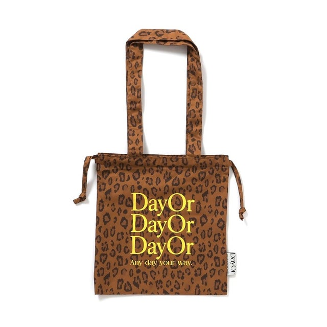 NET別注【DayOr】巾着トートBAG （ブラウン）