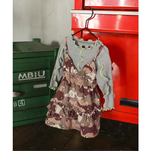 【リンク】Camo・Leopa2Pボディーオール 【返品不可商品】 （カーキ）