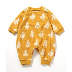【リンク】総柄パイルカバーオール 【返品不可商品】 （イエロー）