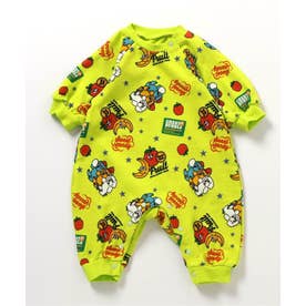 NET別注【リンク】裏毛バラエティカバーオール 【返品不可商品】 （ライム）