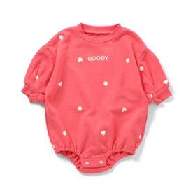 【リンク】袖タックいっぱいボディーオール  【返品不可商品】 （ピンク）