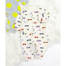 BOYSベロア総柄カバーオール 【返品不可商品】 （アイボリー）