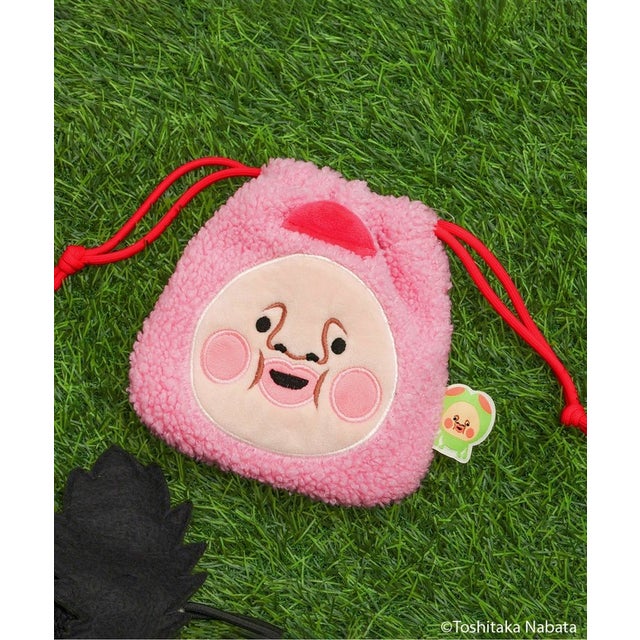 こびとづかん フェイス巾着 （ピンク）