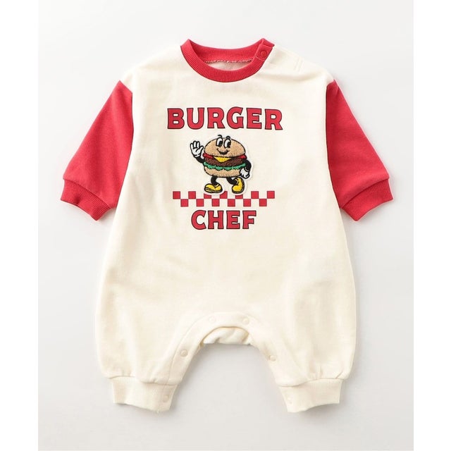 【リンク】サガラワッペンカバーオール 【返品不可商品】 （レッド）