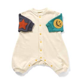 【リンク】イロイロパッチカバーオール 【返品不可商品】 （レインボー）
