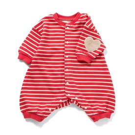 【リンク】イロイロパッチカバーオール 【返品不可商品】 （レッド）