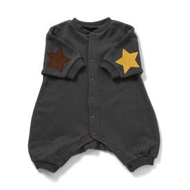 【リンク】イロイロパッチカバーオール 【返品不可商品】 （チャコール）