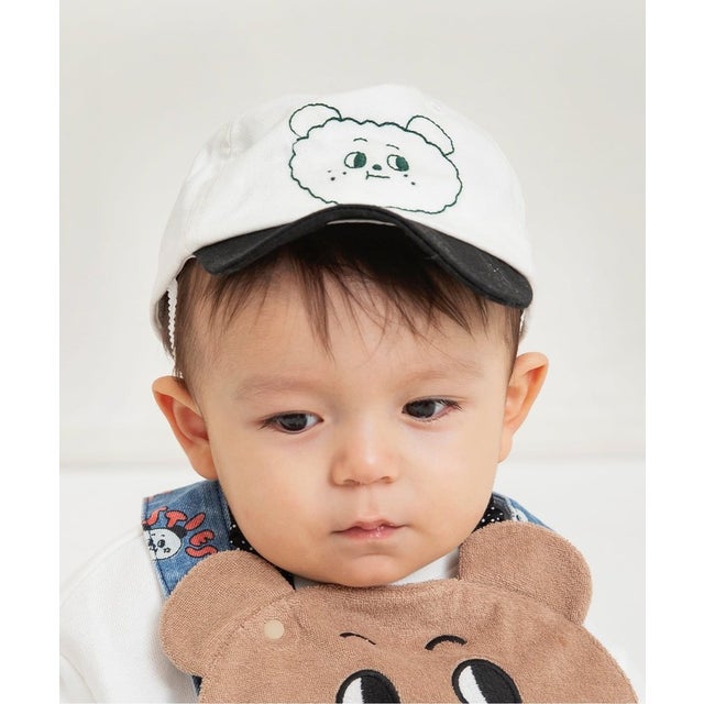USAKUMAカラフルツイルキャップ  （アイボリー）
