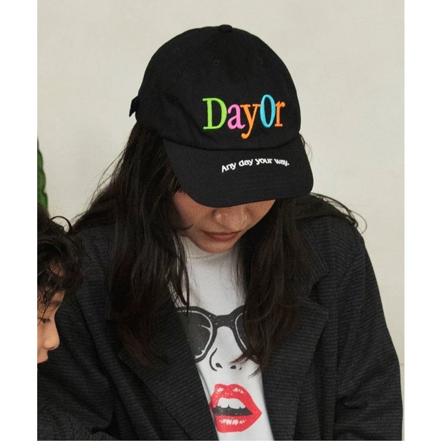 WEB限定 【DayOr】ロゴキャップ （ブラック）