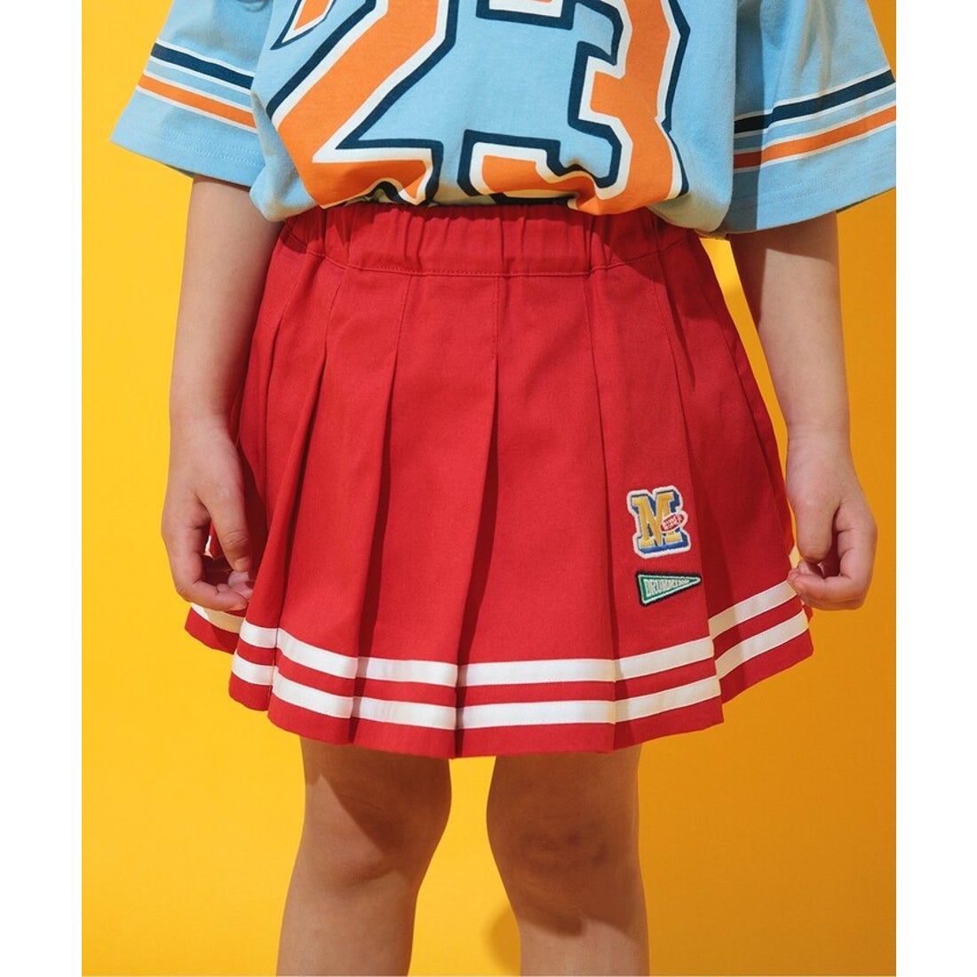 ブリーズ BREEZE インパンツ付きプリーツスカート （レッド