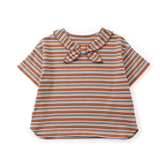 【リンク】WEB限定  イロイロ襟付きTシャツ(セットアップ可) （キャメル）