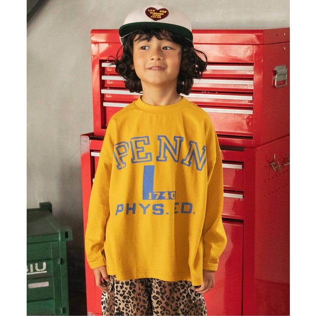ロゴアンドナンバリングTシャツ （イエロー）