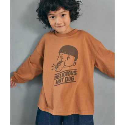 ブリーズ BREEZE WEB限定  ゆったりシルエットグラフィックバリエーションTシャツ  （ベージュ）｜詳細画像