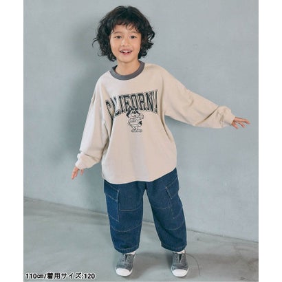 ブリーズ BREEZE WEB限定  ゆったりシルエットグラフィックバリエーションTシャツ  （ベージュ）｜詳細画像