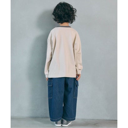 ブリーズ BREEZE WEB限定  ゆったりシルエットグラフィックバリエーションTシャツ  （ベージュ）｜詳細画像