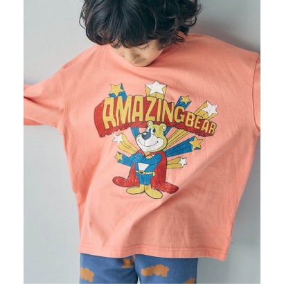 ブリーズ BREEZE WEB限定  ゆったりシルエットグラフィックバリエーションTシャツ  （ベージュ）｜詳細画像